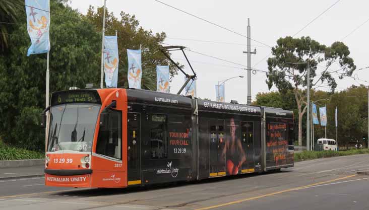 Yarra Trams Combino 3517 Australian Unity